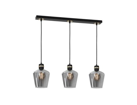 Lampa wisząca RICHMOND BLACK / GOLD 3xE27 Listwa MLP6539 Milagro