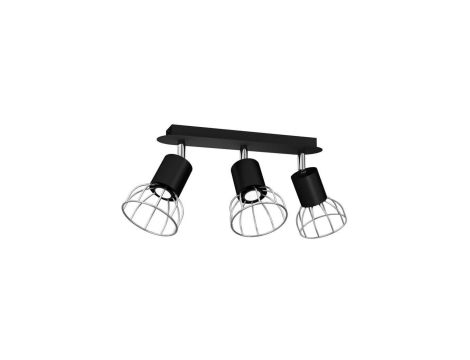Lampa Sufitowa DANTE BLACK/SILVER 3xGU10 MLP7357 Milagro