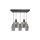Lampa wisząca RICHMOND BLACK / GOLD 5xE27 Prostokąt MLP6543 Milagro