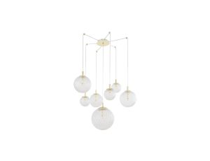 Lampa wisząca ARENA BLUE/GOLD 5xGX53 MLP7775 Milagro