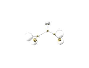 Lampa sufitowa JOY WHITE / GOLD 4xE14 MLP7465 Milagro