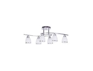 Lampa sufitowa żyrandol SAMIRA z szklanymi klosikami z chromowym pierścieniem K-JSL-8090/6 CHR Kaja Lighting