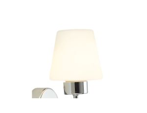 Duży kinkiet TAMBO z białymi szklanymi kloszami Ø16 cm na E27 do sypialni K-4954 Kaja Lighting