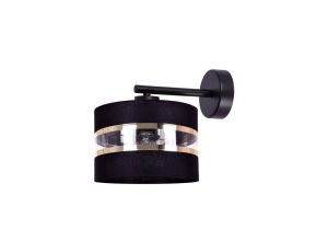 Kinkiet ścienny NICEA z czarno złotym abażurem na E27 K-5204 Kaja Lighting