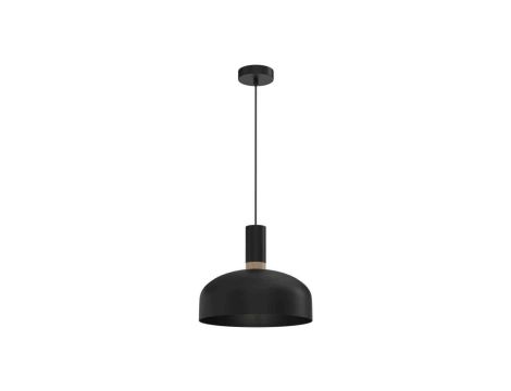 Lampa wisząca MALMO BLACK/WOOD 1xE27 MLP8381 Milagro