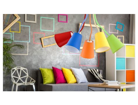 Lampa wisząca tuba NIKOS czarna w stylu industrialnym na GU10 K-4713 Kaja Lighting