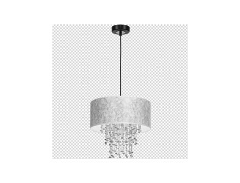 Lampa wisząca ALMERIA SLVER/BLACK 1xE27 MLP6436 Milagro
