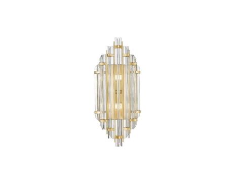 Kinkiet lampa ścienna ALEXANDRIA kolor złoty/transparentny metal/szkło, 2xG9 IP20 W0556-02A-V7V7 Zuma Line