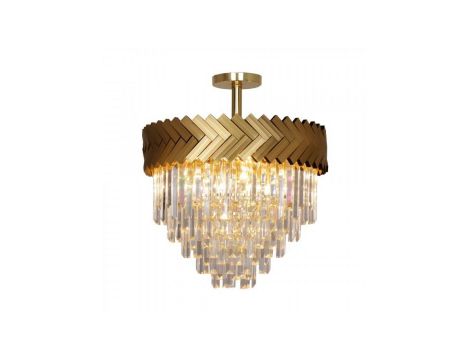 Lampa sufitowa LYON kolor złoty/przezroczysty metal/szkło, 9xE14 IP20 C23910/9 Zuma Line