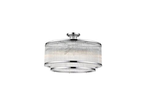 Lampa sufitowa SERGIO kolor chrom/transparentny metal/szkło, 6xE14 IP20 C0528-06H-F4AC Zuma Line