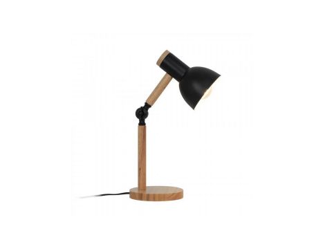 Lampa stołowa BALBO kolor czarny mat/drewno metal/drewno, E14 IP20 T22004B-BL Zuma Line