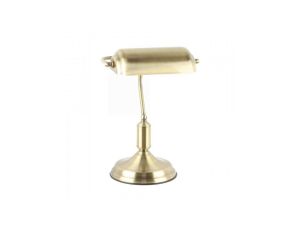 Lampa biurkowa ROMA kolor antyczny mosiądz metal, E27 IP20 A2048-GLD Zuma Line