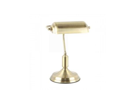 Lampa biurkowa ROMA kolor antyczny mosiądz metal, E27 IP20 A2048-GLD Zuma Line