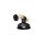 Kinkiet FARO CZARNY / NATURALNE DREWNO 1xE27 60W MLP7455 Milagro