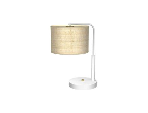Lampa gabinetowa MARSHALL WHITE / RATTAN 1xE27 MLP7491 Milagro