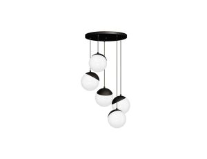 Lampa wisząca SFERA BLACK 5xE14 MLP8869 Milagro