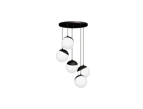 Lampa wisząca SFERA BLACK 5xE14 MLP8869 Milagro