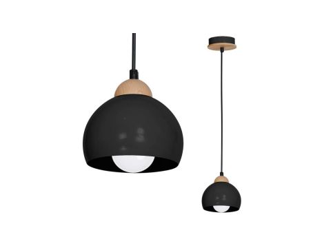 Lampa wisząca DAMA BLACK 1xE27 MLP6540 Milagro