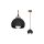 Lampa wisząca DAMA BLACK 1xE27 MLP6540 Milagro