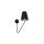 Plafon czarny LOGAN LED, barwa neutralna, dwa reflektorki K-8192 Kaja Lighting