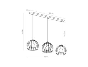 Lampa biurkowa SOLO LED z wbudowaną lupą, czarna 500Lm K-BL1208 CZARNY Kaja Lighting