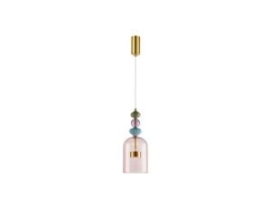 Lampa wisząca ARTE 12W LED śr. 16cm mosiądz ML0357 Milagro