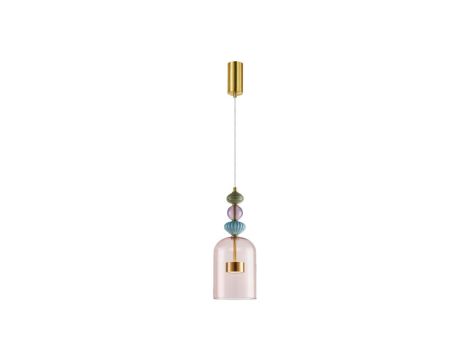 Lampa wisząca ARTE 12W LED śr. 16cm mosiądz ML0357 Milagro