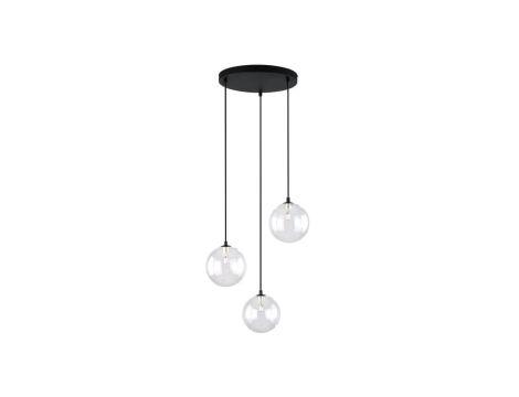 Lampa wisząca z trzema zwisami na okrągłej rozecie, szklane klosze 10211 TK Lighting