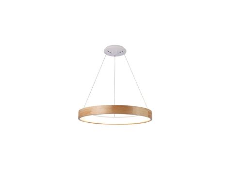 Lampa wisząca z abażurem na sprężynie beżowo-bordowa K-3276 Kaja Lighting