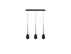 Trzy reflektorki na listwie MIKA WHITE, druciane klosze w kolorze białym na E27 K-4576 Kaja Lighting