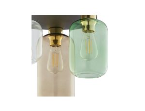 Lampa wisząca z ledowymi okręgami do jadalni ALMERIA kolor Czarny, LED 35W 3000K - MD3913-3-3BWLT Zuma Line