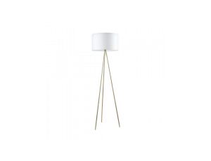 Lampa podłogowa CARA kolor biały metal/tkanina, E27 IP20 A4001-GLD Zuma Line