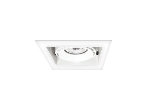 Lampa oczko podtynkowe z ramką MERANO biała na GU10 LP-2790/1RS WH frame Light Prestige