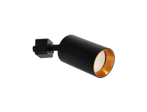 Lampa reflektor na szynoprzewód NALGA Tc Black Gold GU10 czarna, pierścień złoty EDO777508 EDO
