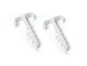 UCHWYT WBIJANY DO MOCOWANIA PRZEWODÓW PŁASKICH, PODWÓJNY UWT-2 (100szt.)