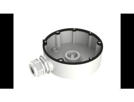 Metalowa puszka przyłączeniowa Hikvision umożliwiająca ukrycie przewodów.