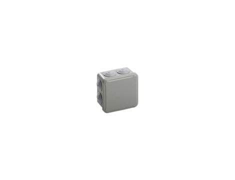 IP54 Puszka hermetyczna LIGHT 95x95x52 pokrywa pełna, z dławicami (7xM25)
