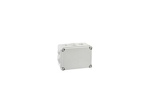 IP65 Puszka hermetyczna LIGHT 133x180x80 pokrywa pełna, z dławicami (6xM25, 4xM40)