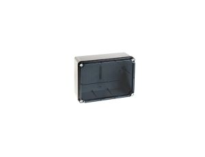 IP65-IP67 Puszka hermetyczna LIGHT 185x246x100 pokrywa transparentna, gładka