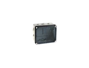 IP65 Puszka hermetyczna LIGHT 167x191x100 pokrywa transparentna, z dławicami (6xM25, 4xM40)