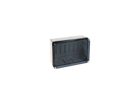 IP65-IP67 Puszka hermetyczna LIGHT 243x333x132 pokrywa transparentna, gładka