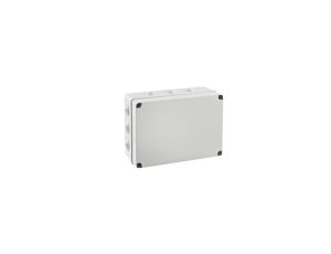 IP65 Puszka hermetyczna LIGHT 253x342x132 pokrywa pełna, z dławicami (12xM40)