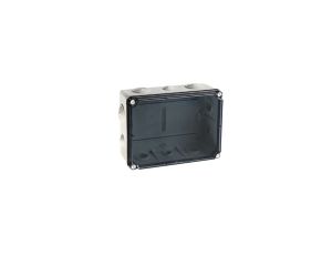 IP65 Puszka hermetyczna LIGHT 197x260x100 pokrywa transparentna, z dławicami (4xM25, 6xM40)