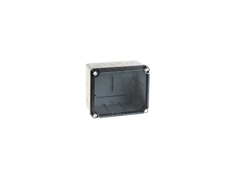 IP65-IP67 Puszka hermetyczna LIGHT 155x179x100 pokrywa transparentna, z osłabieniami (6xM25, 4xM40)