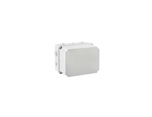 IP65 Puszka hermetyczna wysoka LIGHT 197x260x180 pokrywa pełna, z dławicami (4xM25, 6xM40)