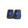 Głośniki komputerowe 6W USB minijack Black Audiocore AC835 LED