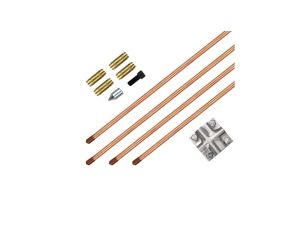 Uziom kompletny złączkowy pomiedziowany /miedziowany St/Cu powłoka 0,250 Cu 17,2mm 6m