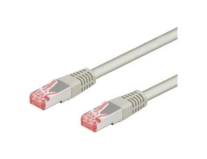 Patch cord S/FTP 6a linka Cu LSZH szary 10m 27AWG 93701