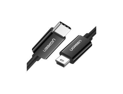 Kabel Ugreen US242 USB-C (męski) / mini USB (męski) 1 m - czarny
