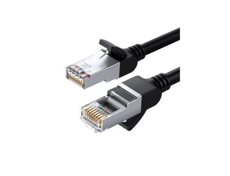 Kabel Ugreen NW101 50190 Ethernet Cat 6 U/UTP okrągły 0.5m - czarny